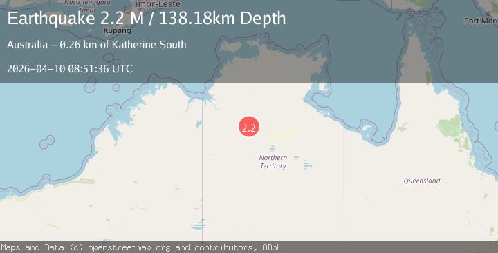 Map of Northern Territory, Australia