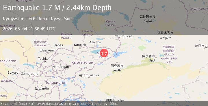 Map of Kyrgyzstan