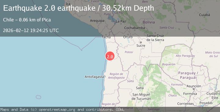 Map of Tarapaca, Chile