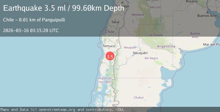 Map of Los Lagos, Chile