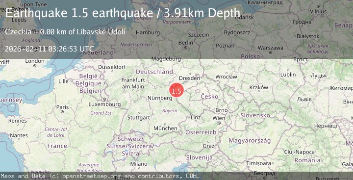 Map of Germany-Czech Republic border region