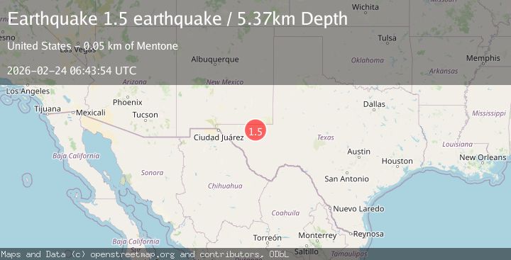 Map of western Texas