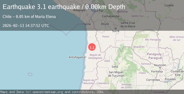 Map of Antofagasta, Chile