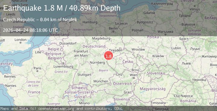 Map of Germany-Czech Republic border region