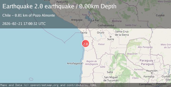 Map of Tarapaca, Chile