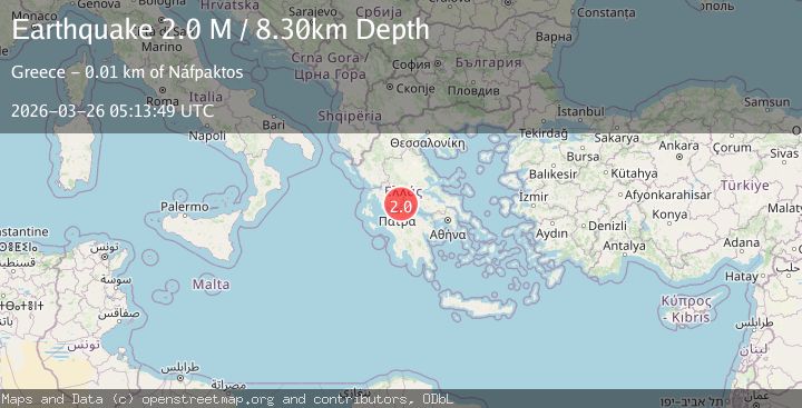 Map of Central Greece