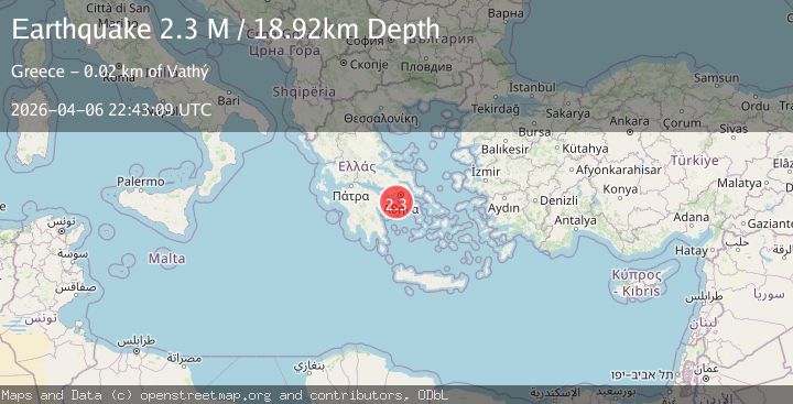 Map of Offshore southern Greece