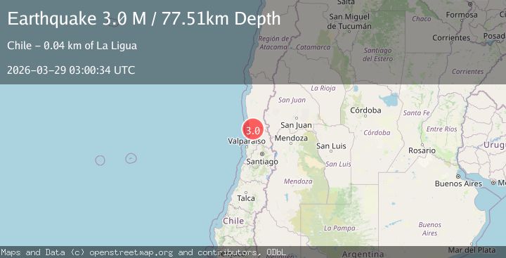 Map of Coquimbo, Chile