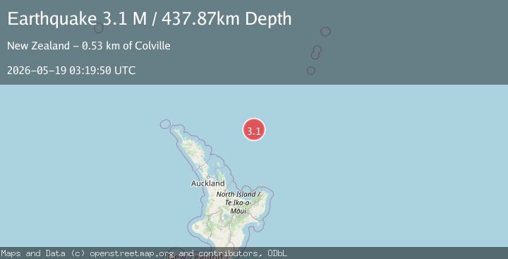 Map of north of New Zealand