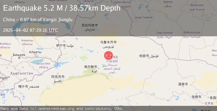 Map of northern Xinjiang, China