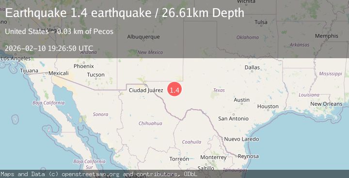 Map of western Texas