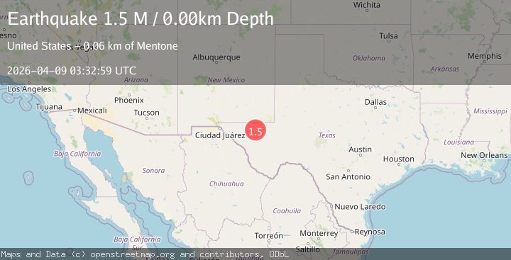 Map of western Texas