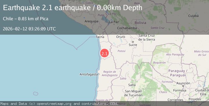 Map of Tarapaca, Chile