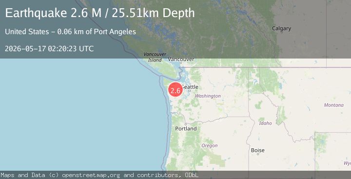 Map of Olympic Peninsula, Washington