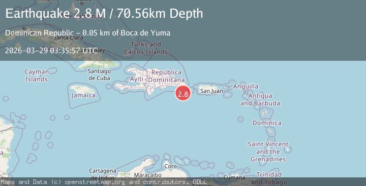 Map of Dominican Republic region