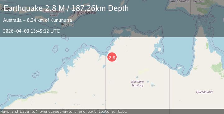 Map of Northern Territory, Australia