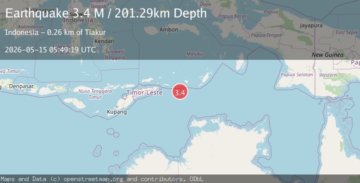 Map of Timor Sea