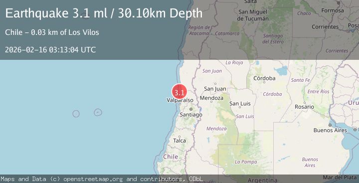 Map of offshore Coquimbo, Chile