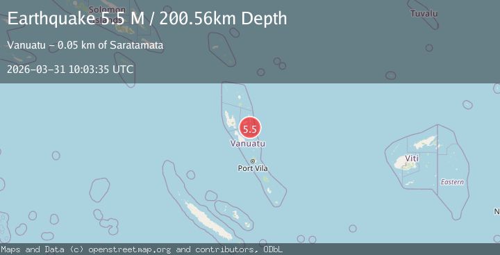 Map of Vanuatu