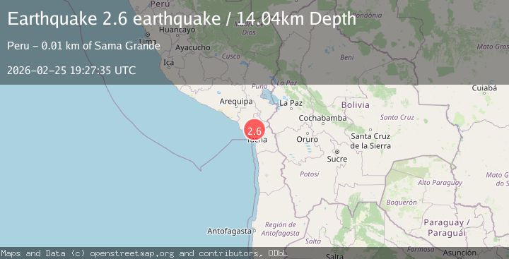 Map of southern Peru