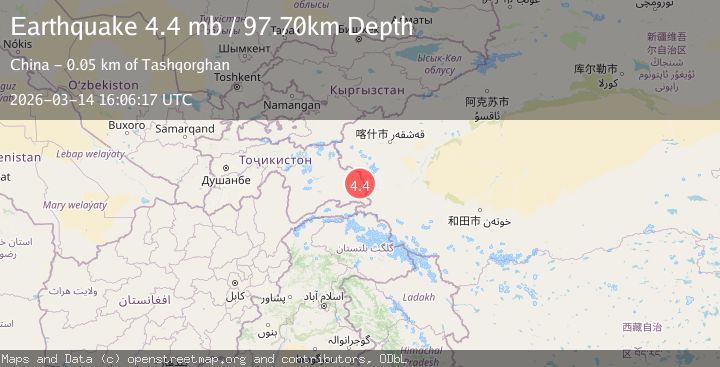 Map of Tajikistan-Xinjiang border region