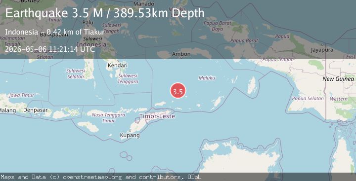 Map of Banda Sea