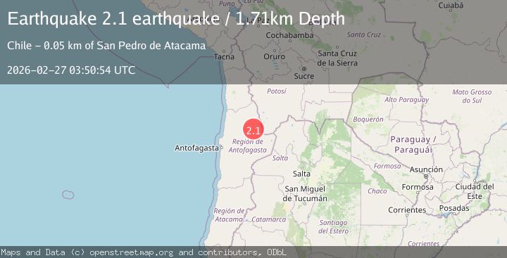Map of Antofagasta, Chile