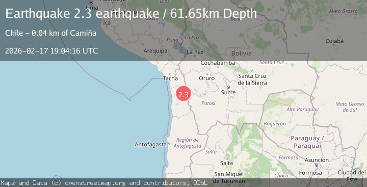 Map of Tarapaca, Chile