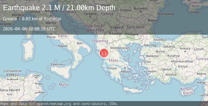 Map of Greece-Albania border region