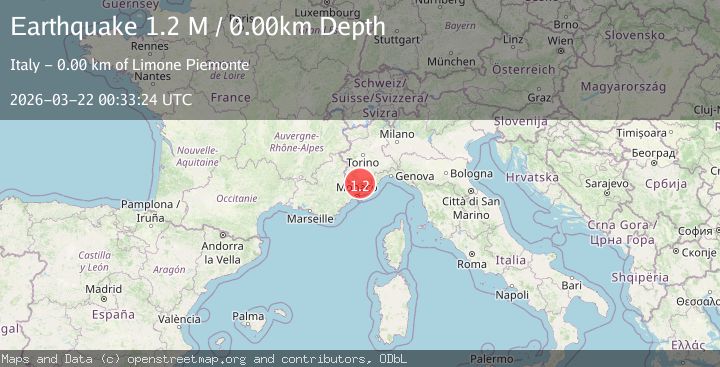 Map of Provincia di Cuneo, Italy
