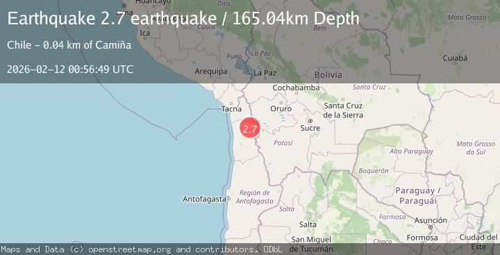 Map of Tarapaca, Chile