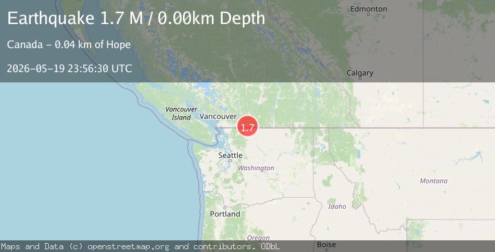 Map of British Columbia, Canada