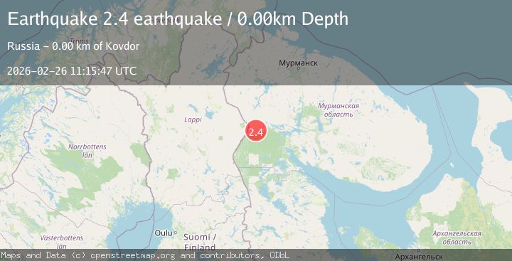 Map of northwestern Russia