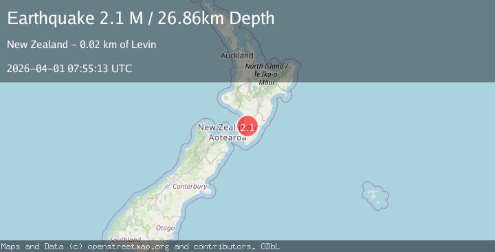Map of Horowhenua District, New Zealand