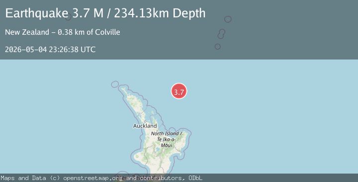 Map of north of New Zealand