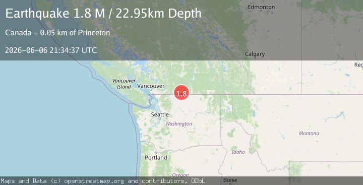 Map of British Columbia, Canada