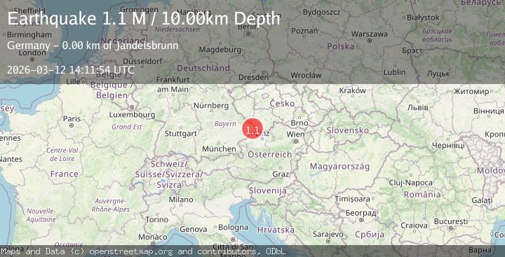 Map of Germany-Austria border region
