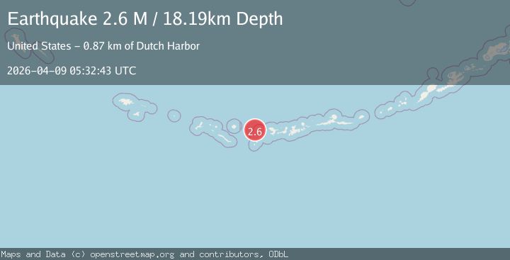 Map of Andreanof Islands, Aleutian Islands, Alaska