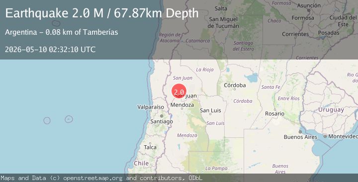Map of San Juan, Argentina