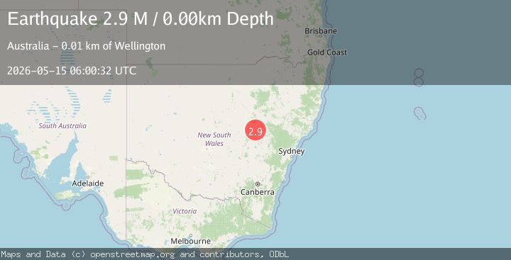 Map of New South Wales, Australia