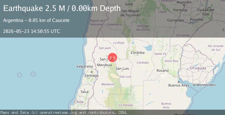 Map of San Juan, Argentina