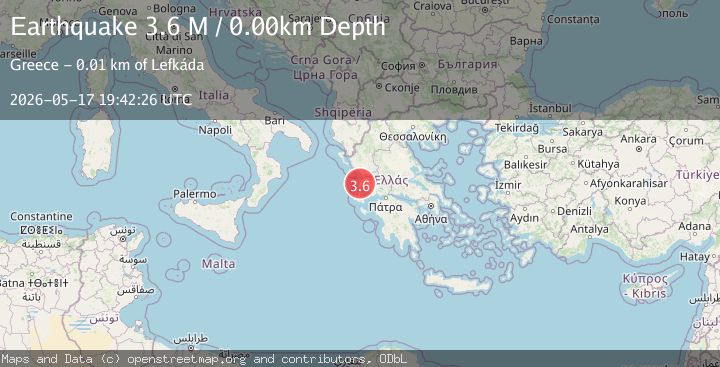 Map of Near the coast of Greece