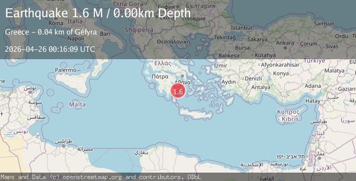 Map of Offshore southern Greece
