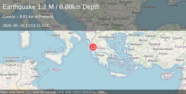 Map of Near the coast of Greece