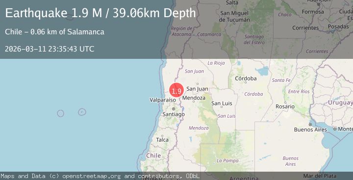 Map of Coquimbo, Chile