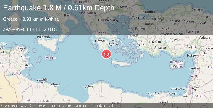 Map of Offshore southern Greece