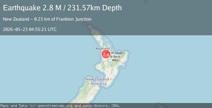 Map of Waipa District, New Zealand