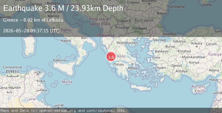 Map of Near the coast of Greece