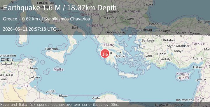 Map of West Greece