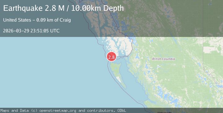 Map of Haida Gwaii Region, Canada